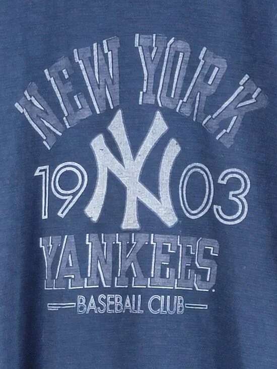 '47 Navy Lightweight Cotton New York Yankees Baseball Club Tee - XXL - Picture 2 of 5